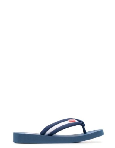Tongs homme Kenzo bleu à rayures