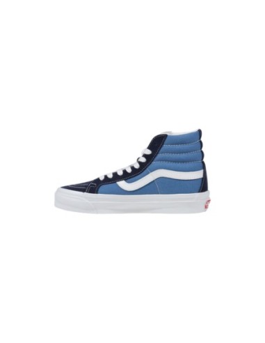 Baskets homme Vans en cuir bleu