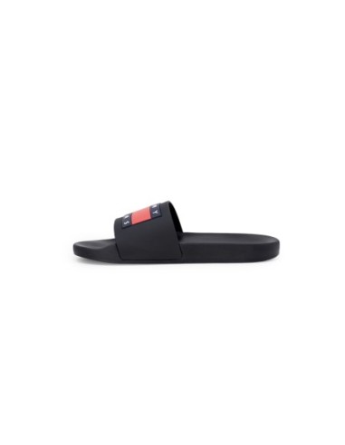 Mules Homme Noires Tommy Hilfiger Jeans – Logo