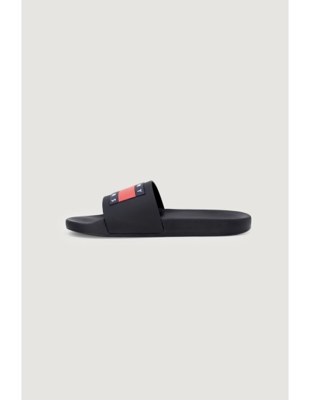 Mules Homme Noires Tommy Hilfiger Jeans – Logo