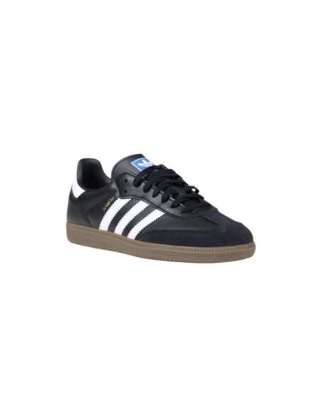 Baskets homme Adidas cuir noir