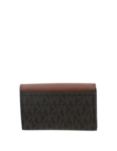 Portefeuille Femme Michael Kors marron imprimé – format compact