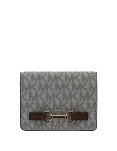 Portefeuille Femme Michael Kors beige imprimé – format compact