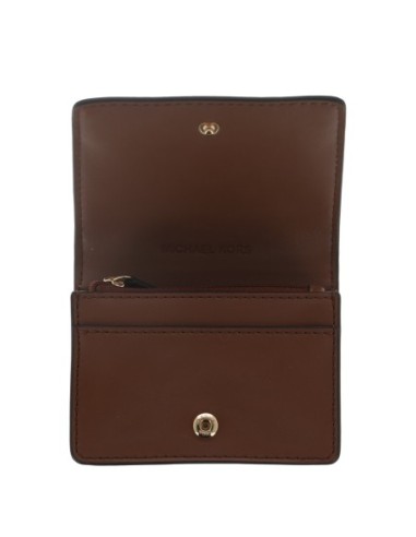 Portefeuille Femme Michael Kors beige imprimé – format compact