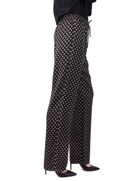 Pantalon Femme Michael Kors noir à pois – style élégant