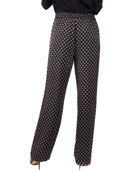 Pantalon Femme Michael Kors noir à pois – style élégant