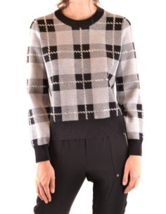 Pull Femme Michael Kors gris à carreaux – style moderne
