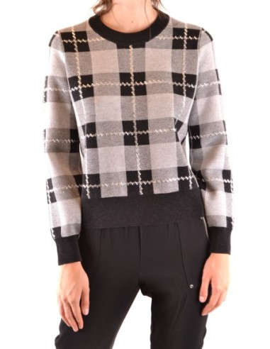 Pull Femme Michael Kors gris à carreaux – style moderne