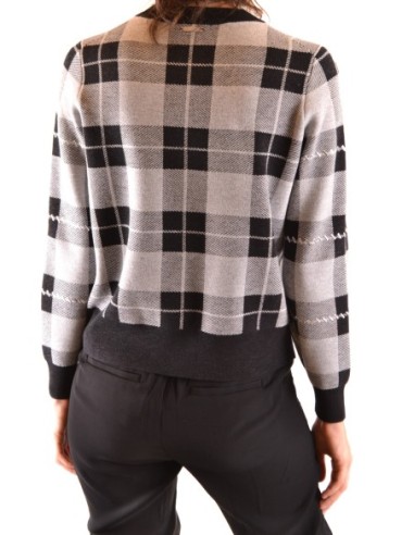 Pull Femme Michael Kors gris à carreaux – style moderne