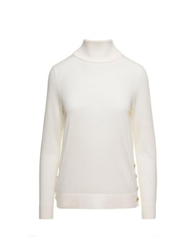 Pull Femme Michael Kors blanc – laine chaude