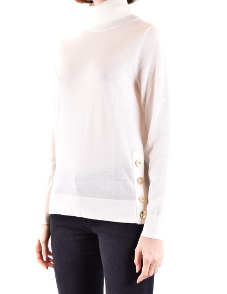 Pull Femme Michael Kors blanc – laine chaude