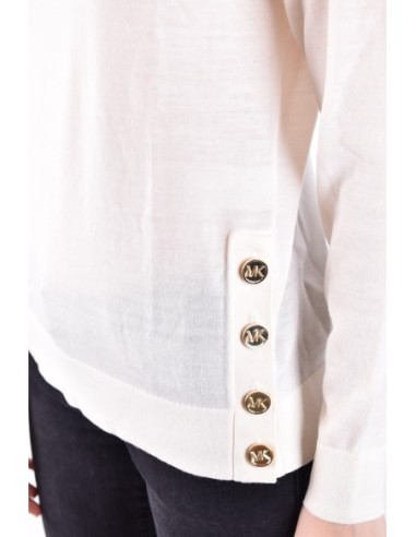 Pull Femme Michael Kors blanc – laine chaude