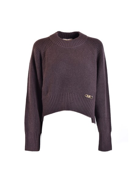 Pull Femme Michael Kors marron – laine premium
