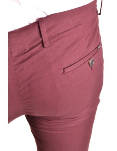 Pantalon Homme Michael Kors bordeaux – coupe moderne