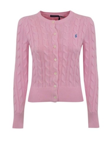 Cardigan Ralph Lauren rose style intemporel