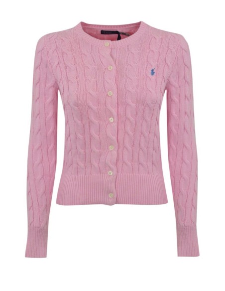 Cardigan Ralph Lauren rose style intemporel