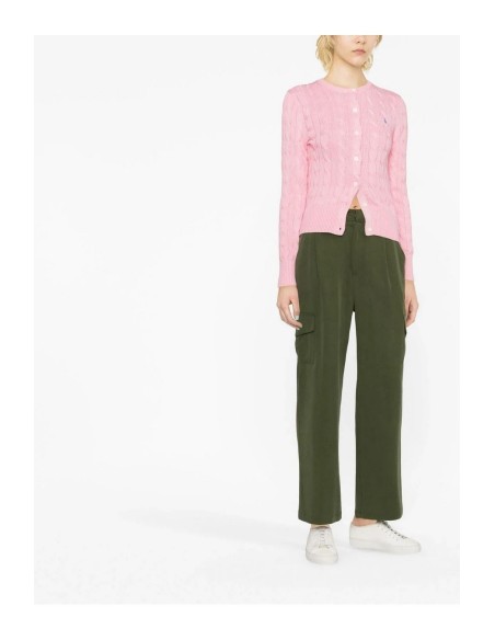 Cardigan Ralph Lauren rose style intemporel