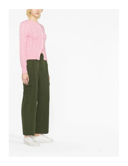 Cardigan Ralph Lauren rose style intemporel