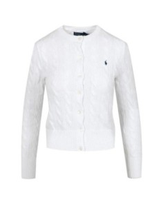 Cardigan femme Ralph Lauren blanc