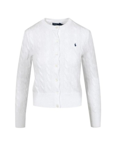 Cardigan femme Ralph Lauren blanc
