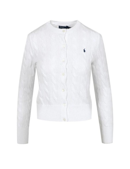 Cardigan femme Ralph Lauren blanc