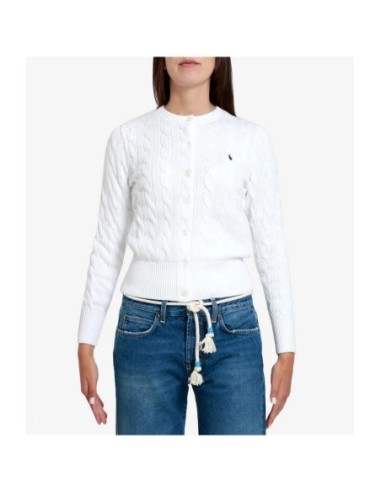 Cardigan femme Ralph Lauren blanc
