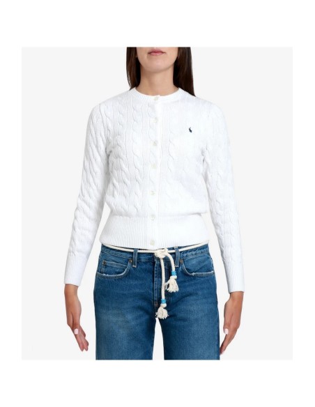 Cardigan femme Ralph Lauren blanc