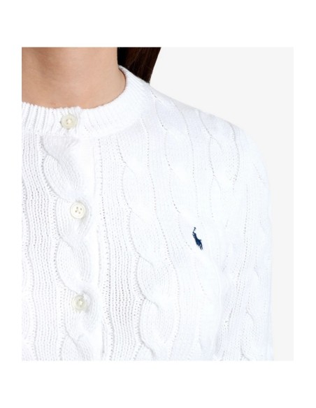 Cardigan femme Ralph Lauren blanc