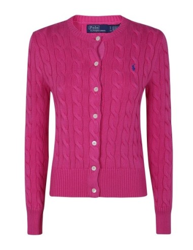 Cardigan Ralph Lauren rose coton douceur féminine