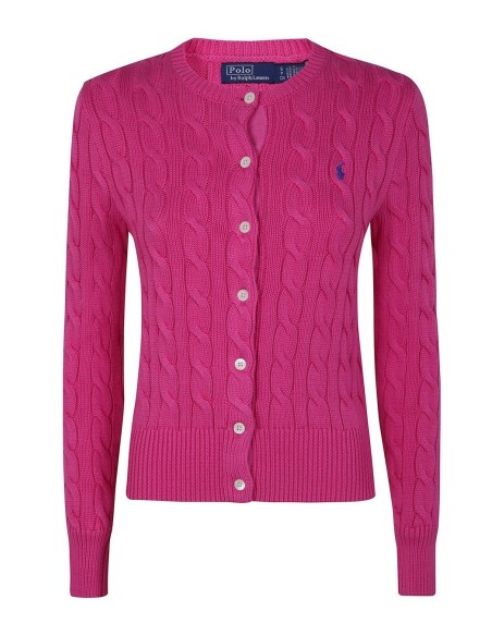 Cardigan Ralph Lauren rose coton douceur féminine