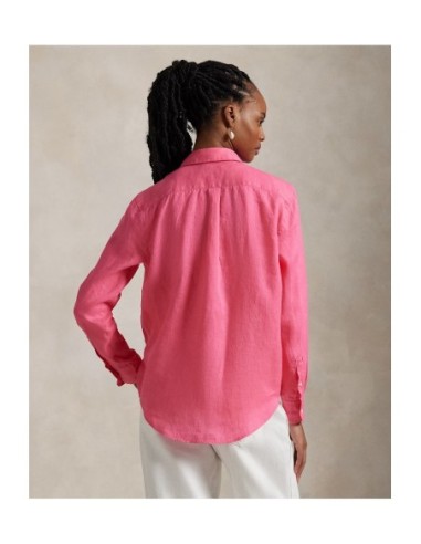 Chemise femme Ralph Lauren rose lin