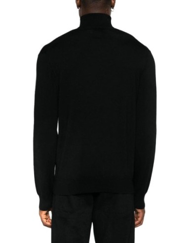 Pull homme Ralph Lauren noir col montant