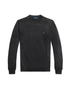 Pull Ralph Lauren gris laine premium