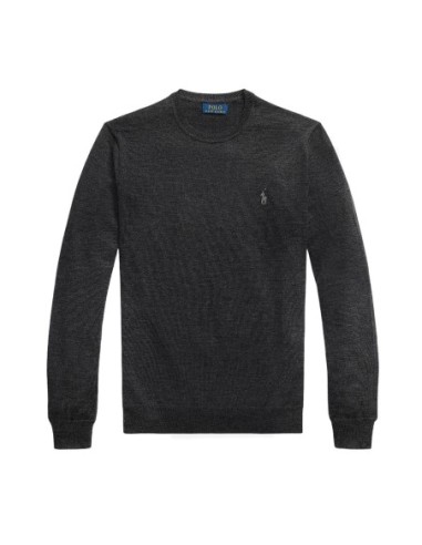 Pull Ralph Lauren gris laine premium