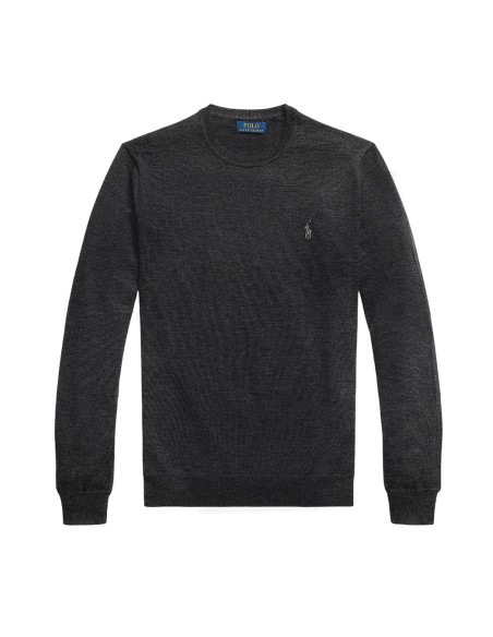 Pull Ralph Lauren gris laine premium