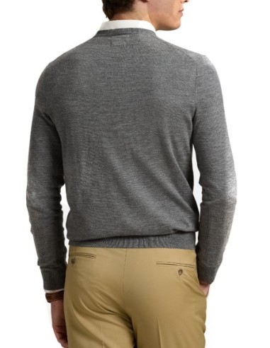 Pull homme Ralph Lauren gris laine