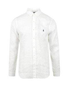 Chemise homme Ralph Lauren blanche lin