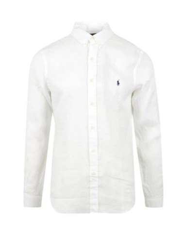 Chemise homme Ralph Lauren blanche lin