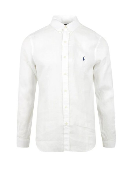 Chemise homme Ralph Lauren blanche lin