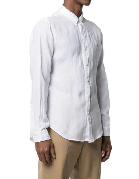 Chemise homme Ralph Lauren blanche lin