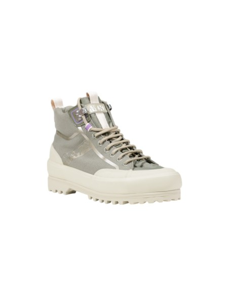 Baskets femme Superga vertes plateforme