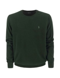 Pull homme Ralph Lauren vert laine