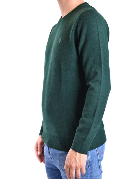 Pull homme Ralph Lauren vert laine