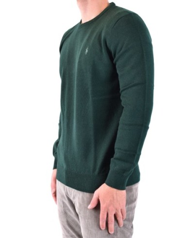 Pull homme Ralph Lauren vert laine
