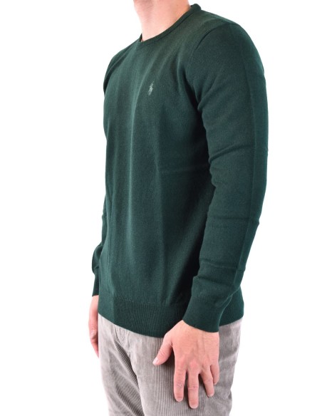 Pull homme Ralph Lauren vert laine
