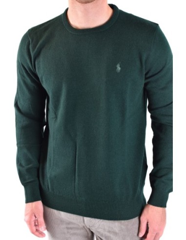 Pull homme Ralph Lauren vert laine