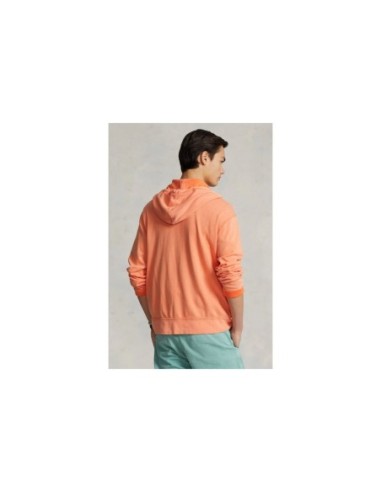 Sweat zippé homme Ralph Lauren orange