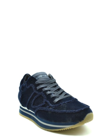 Baskets femme Philippe Model bleues chamois