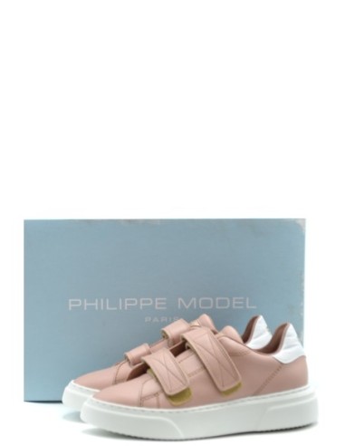 Baskets femme Philippe Model roses