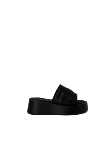 Mules femme Furla noires cuir